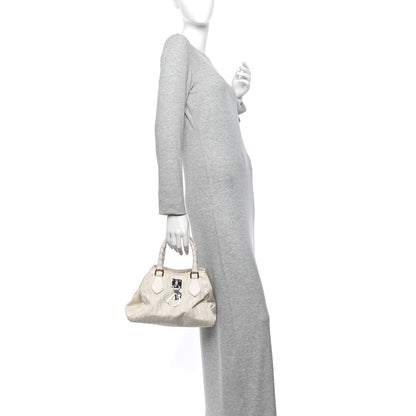 Christian Dior Nylon Monogram Small Lovely Tote White 2 of 12