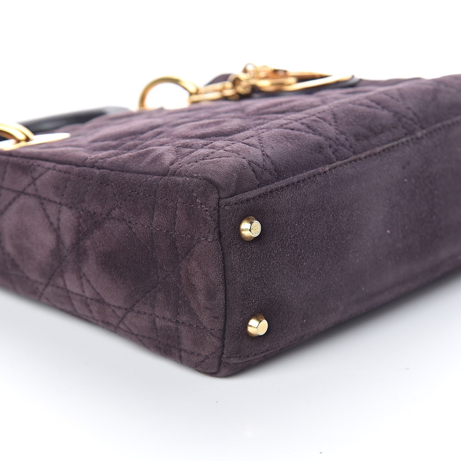 Christian Dior Suede Cannage Mini Lady Dior 7 of 8
