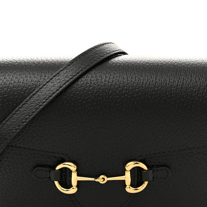 Gucci Calfskin Horsebit 1955 Shoulder Bag Black 8 of 11