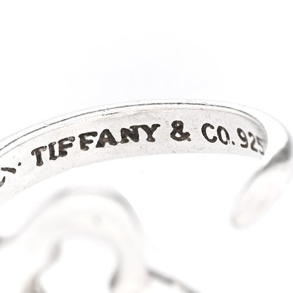 Tiffany Sterling Silver Elsa Peretti Open Heart Ring 54 7 5 of 6