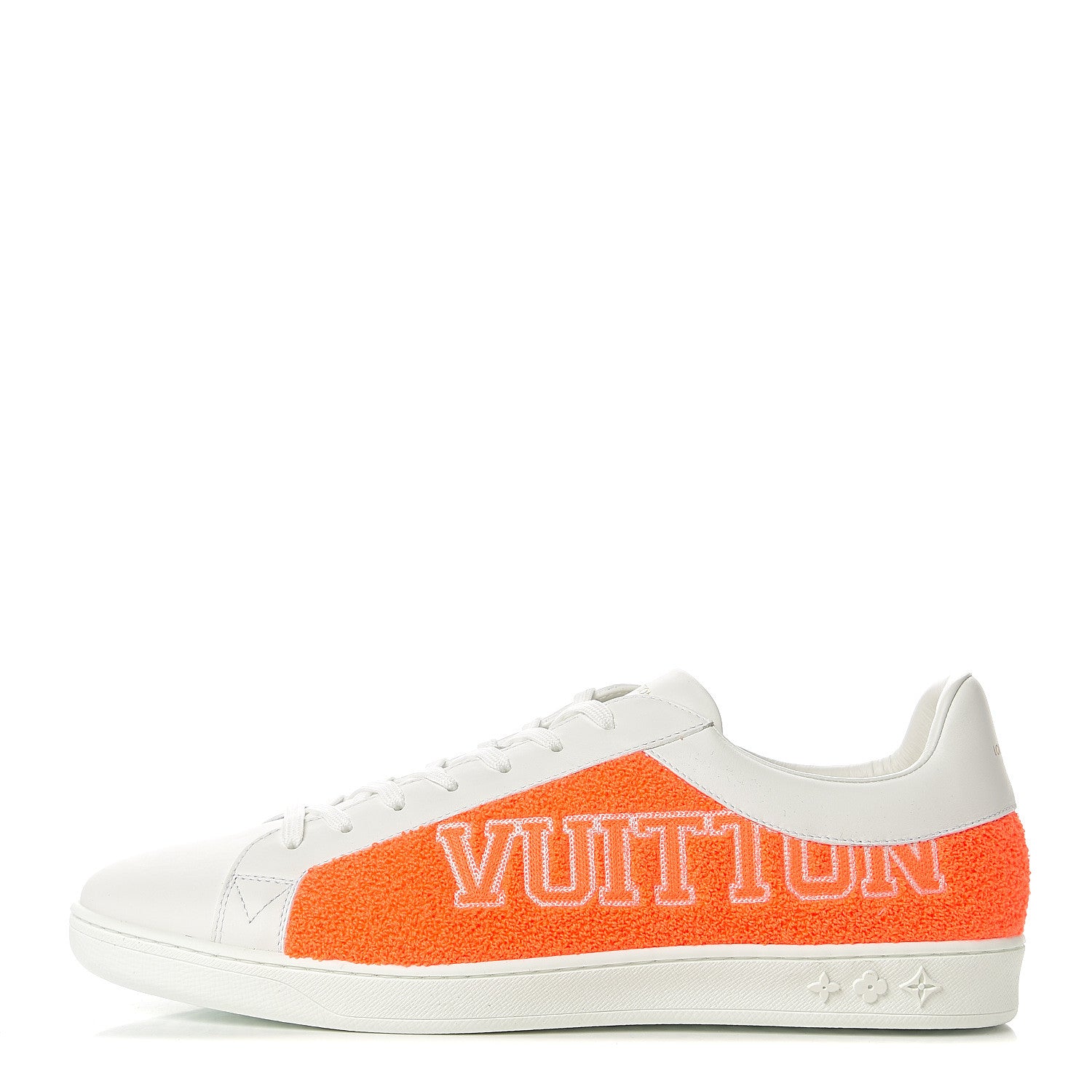 Louis Vuitton Calfskin Luxembourg Sneakers 10 White Orange Yellow 1 of 10