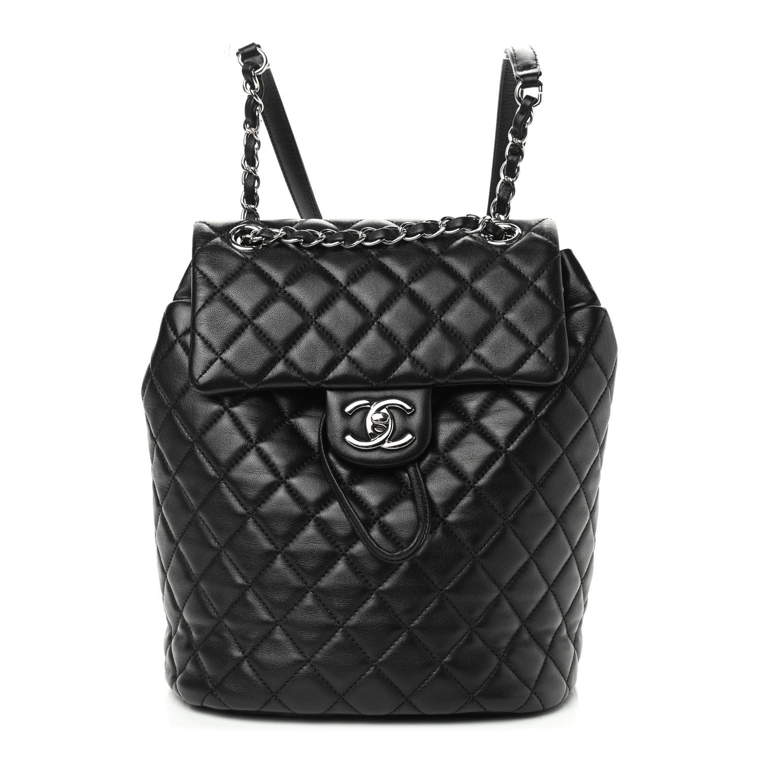 Chanel Lambskin Quilted Small Urban Spirit Backpack Black 1 of 9