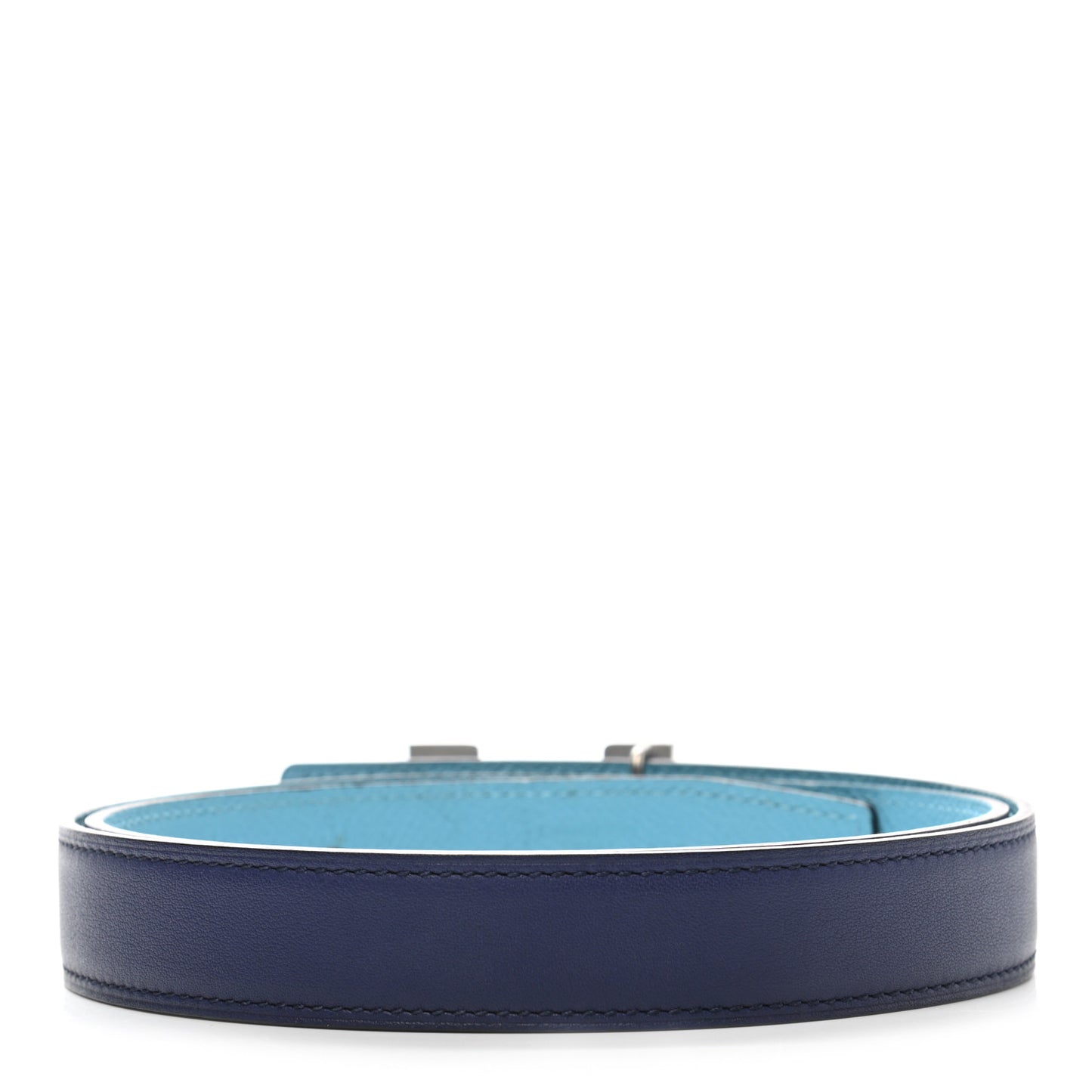 Swift Epsom 24mm Mini Martelee Constance Belt 80 Bleu Saphir Bleu Atoll