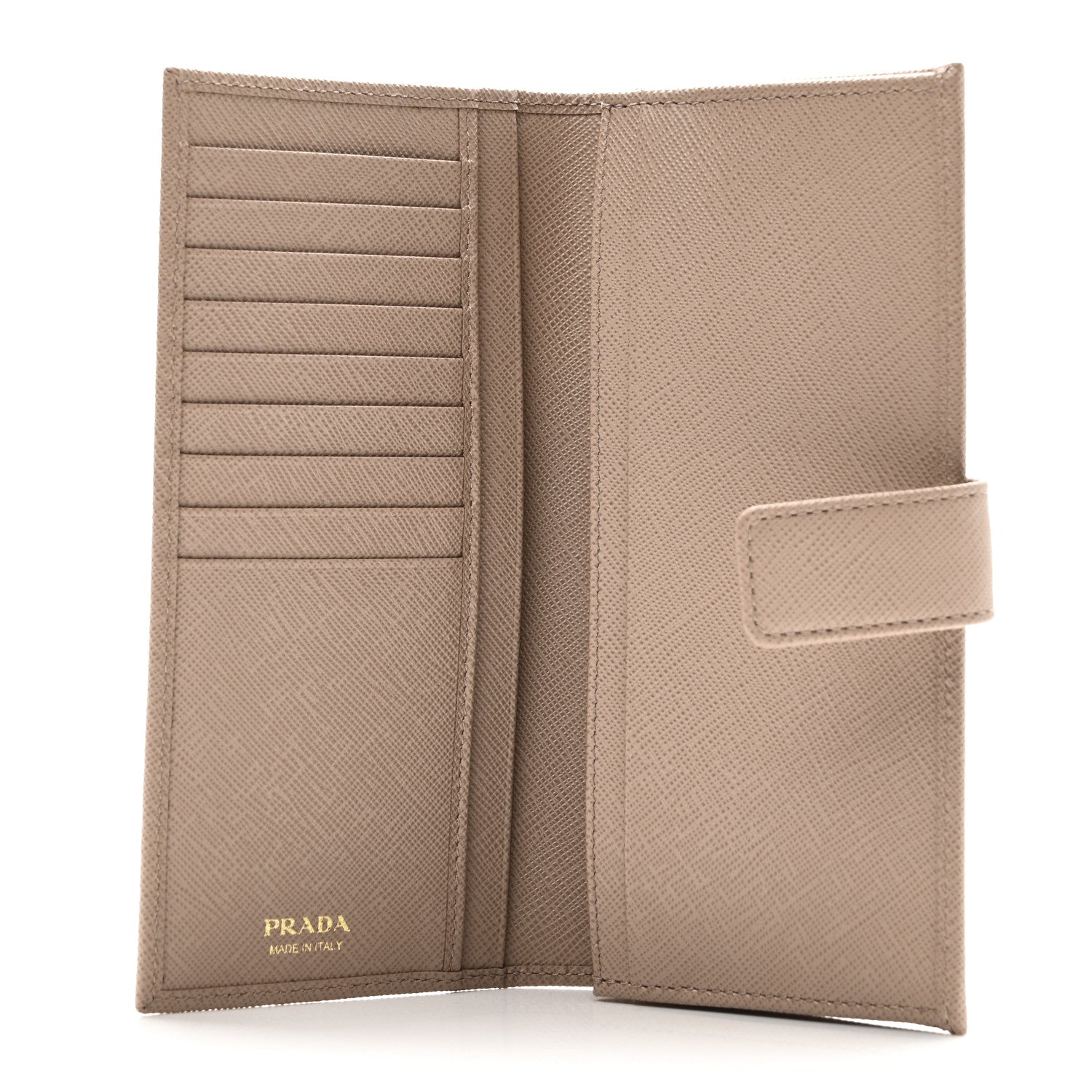 Prada Saffiano Metal Large Wallet Powder Pink 5 of 8