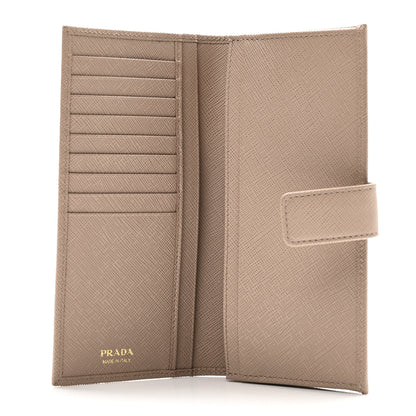 Prada Saffiano Metal Large Wallet Powder Pink 5 of 8