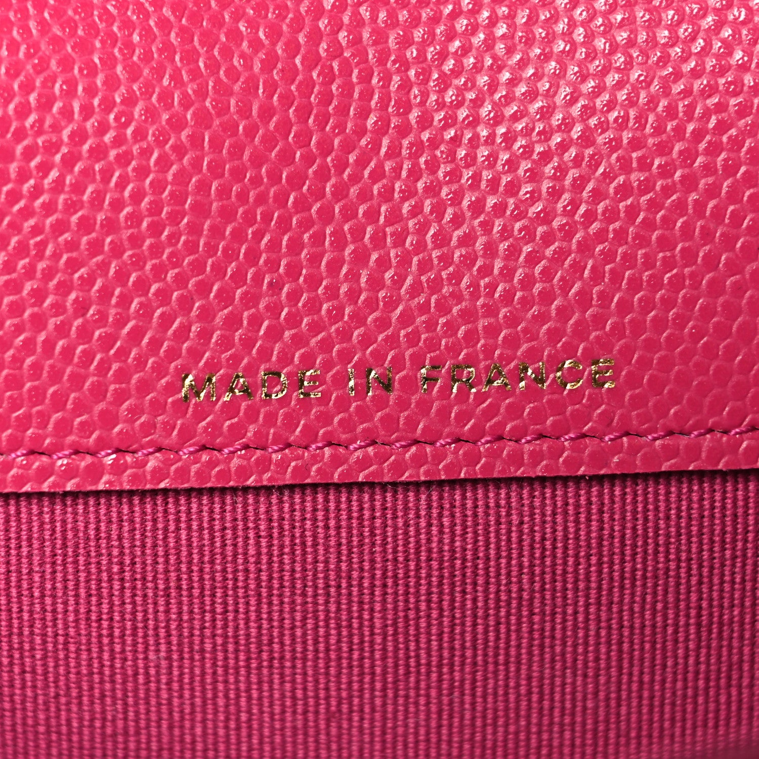 Chanel Caviar Quilted Flap Card Holder Wallet Dark Pink 6 of 7