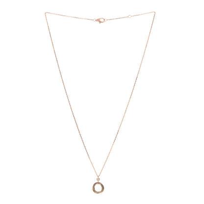 Cartier 18K Pink Yellow White Gold Diamond Trinity Pendant Necklace 3 of 6