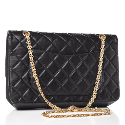 Chanel Aged Calfskin Quilted 2.55 Reissue 227 Flap Black 4 of 9
