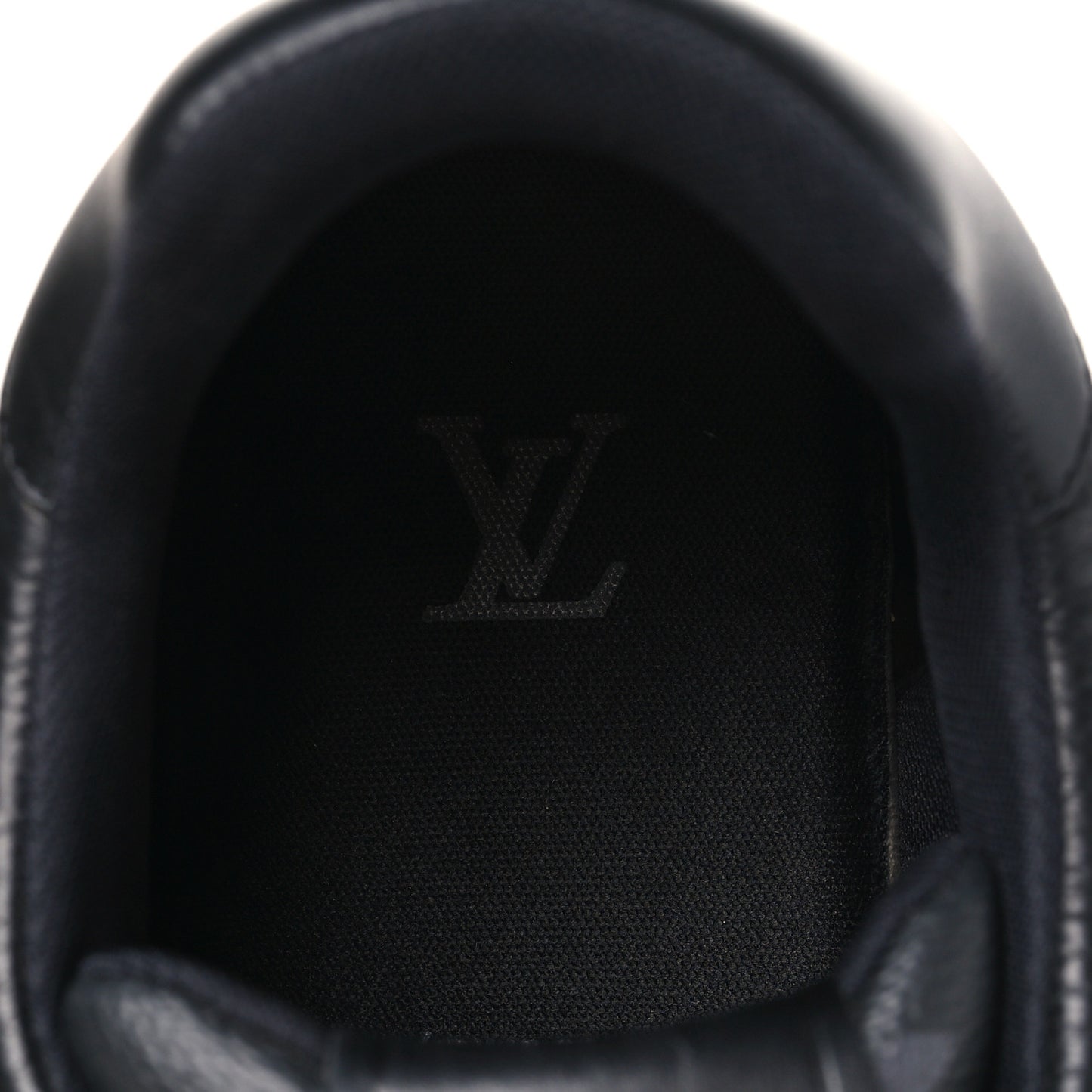 Calfskin Monogram Eclipse Mens LV Trainer Sneakers 10 Black