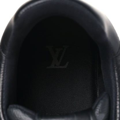 Louis Vuitton Calfskin Monogram Eclipse Mens LV Trainer Sneakers 10 Black 8 of 10