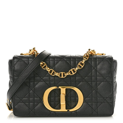 Christian Dior Calfskin Cannage Small Caro Bag Black 1 of 10