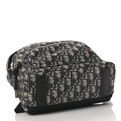 Christian Dior Oblique Calfskin Rider Kid's Backpack Beige Black 5 of 9