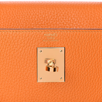 Hermes Taurillon Clemence Kelly Retourne 28 Abricot 6 of 38