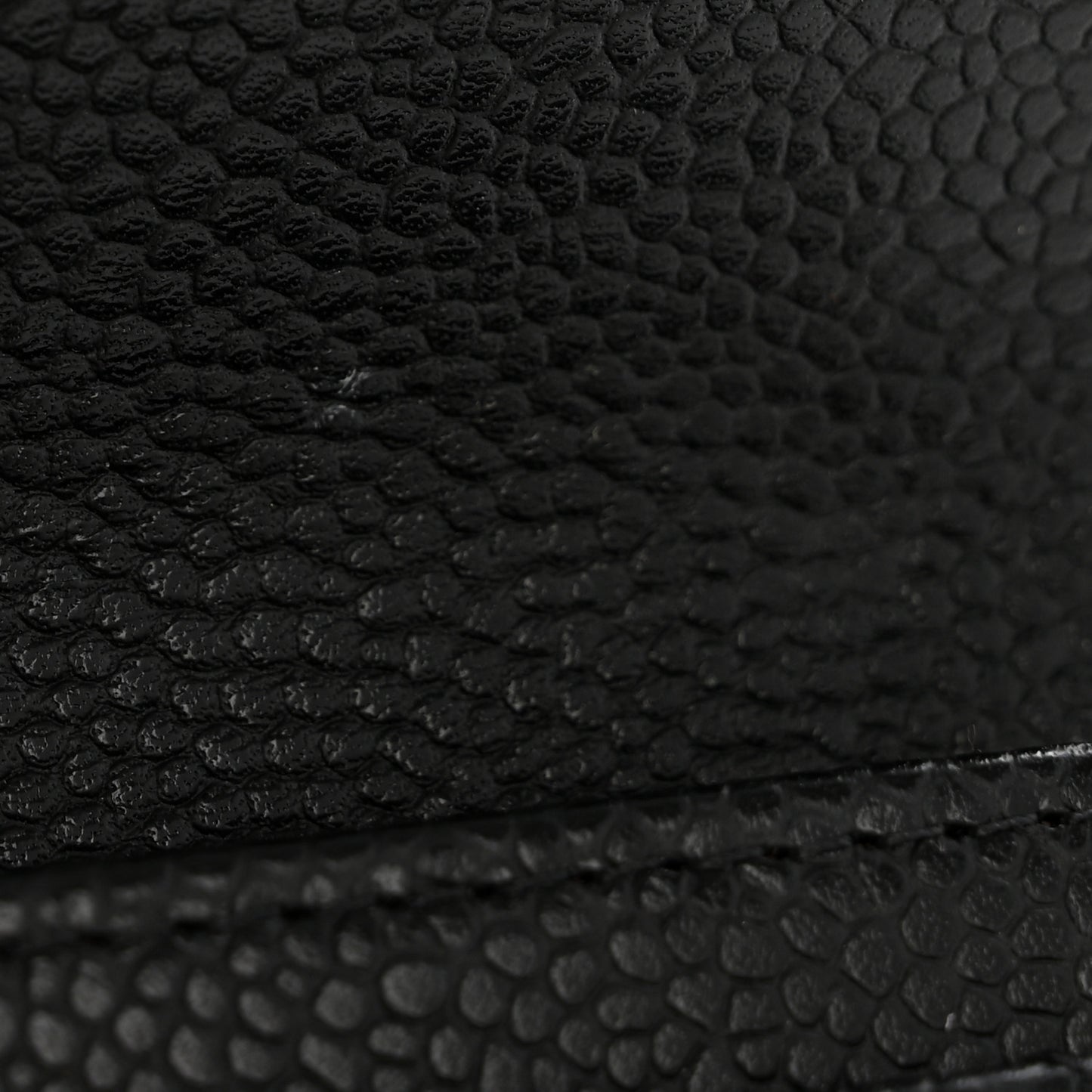 Caviar Quilted Flap Card Holder Wallet Black