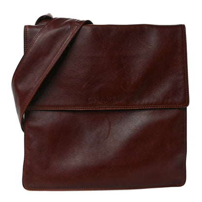 Chanel Lambskin Logo Messenger Brown 1 of 10