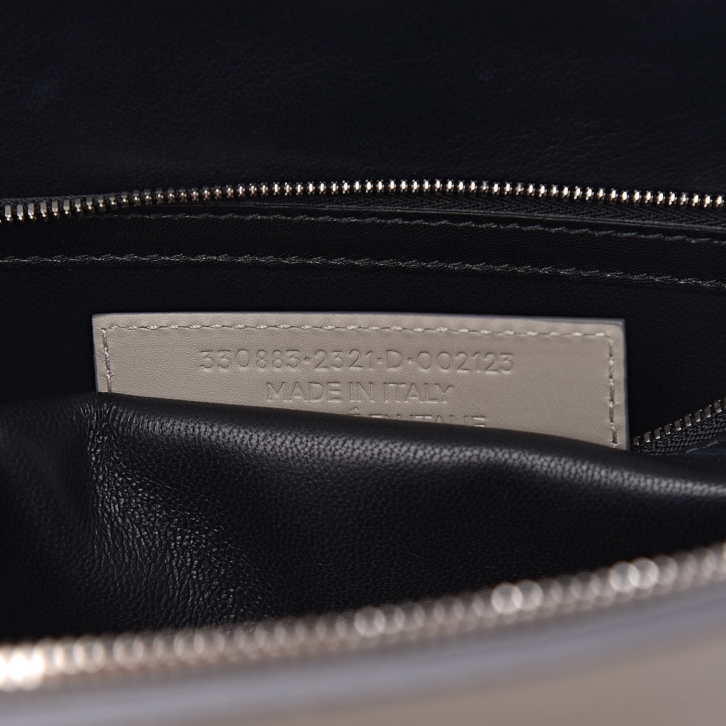 Calfskin Le Dix M Cartable Shoulder Bag Pearl Grey