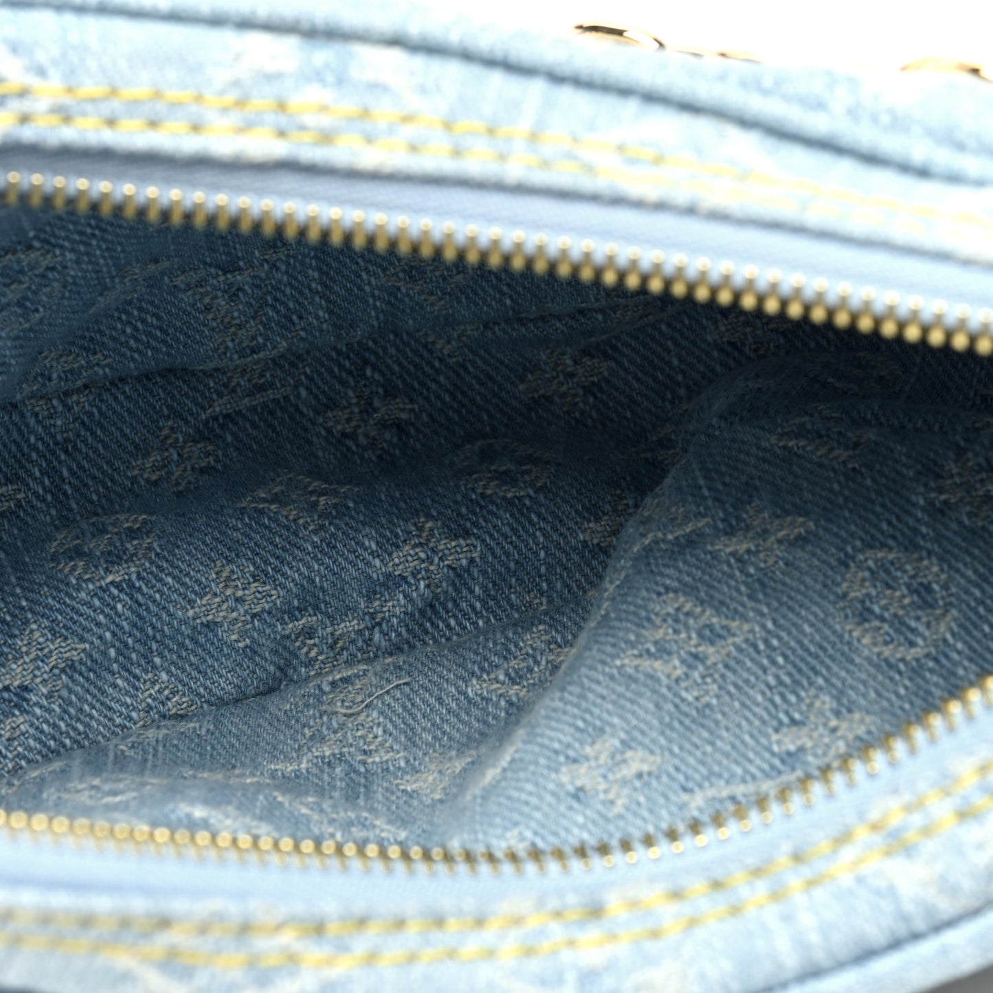Monogram Denim Loop Sky Denim