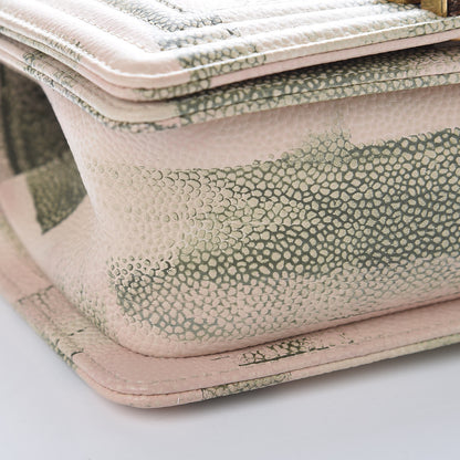 Chanel Caviar Quilted Small Cuba Cruise Boy Flap Khaki 5 of 10