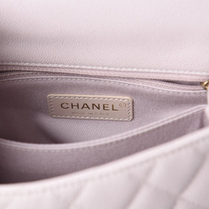 Chanel Caviar Quilted Mini Coco Handle Flap Lilas Lilac 5 of 8