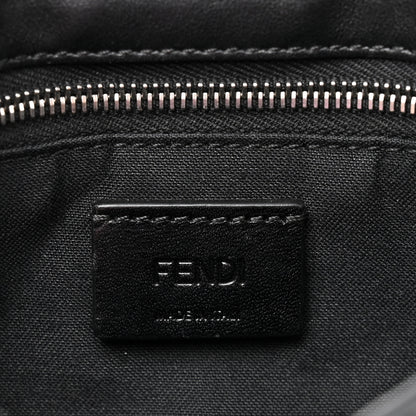 Fendi Recycled Nylon Vitello Grace Light Pequin Baguette Belt Pouch Black 6 of 12