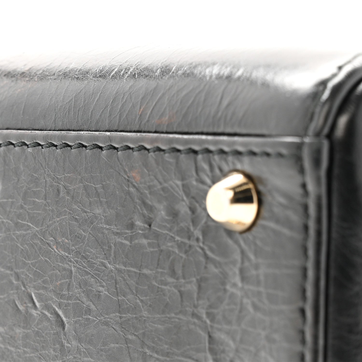 Christian Dior Calfskin Beaded Mini Lady Dior Black 10 of 11