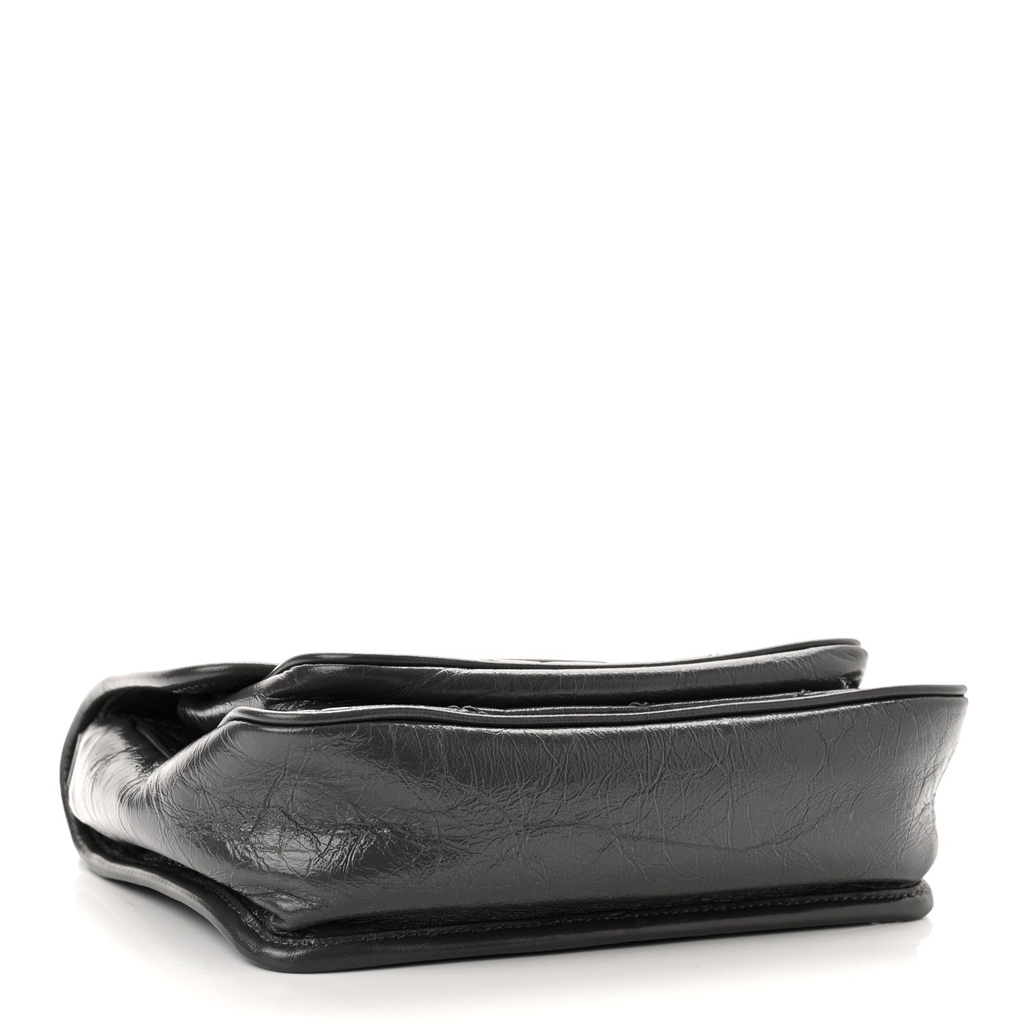 Saint Laurent Crinkled Calfskin Matelasse Monogram Baby Niki Chain Satchel Storm 4 of 10