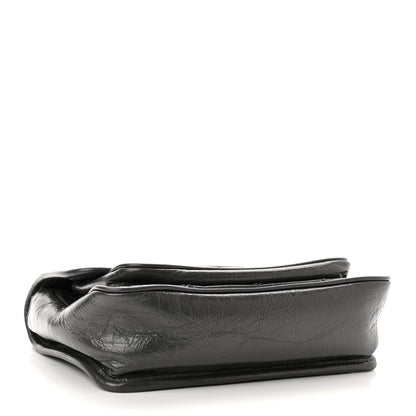 Saint Laurent Crinkled Calfskin Matelasse Monogram Baby Niki Chain Satchel Storm 4 of 10