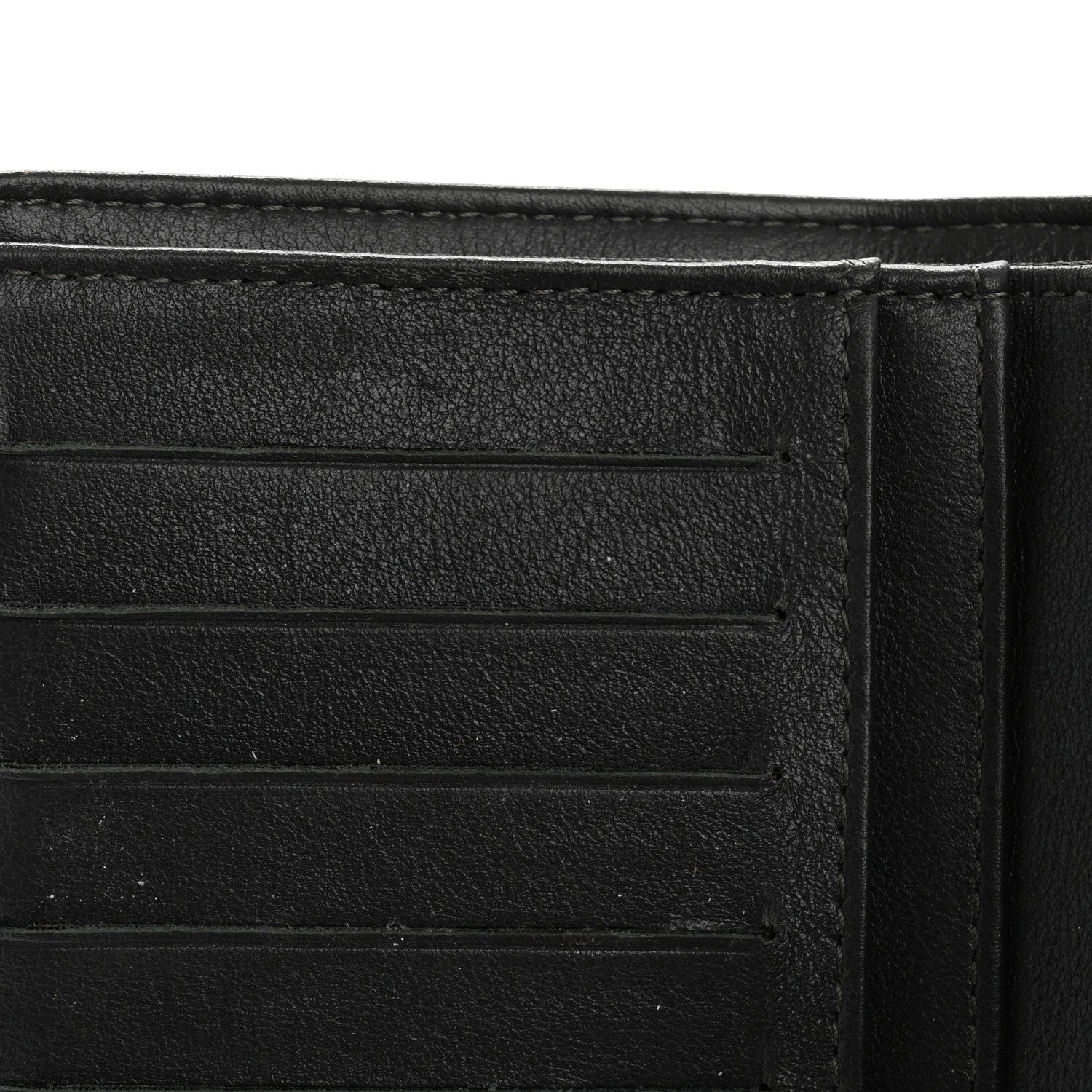 Chanel Striated Patent CC French Wallet Dark Grey 9 of 11