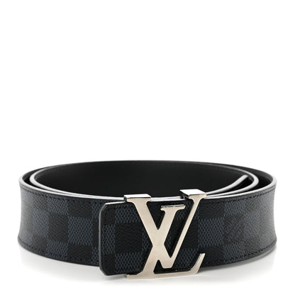 Louis Vuitton Damier Cobalt Calfskin 40mm LV Initiales Reversible Belt 95 38 1 of 7