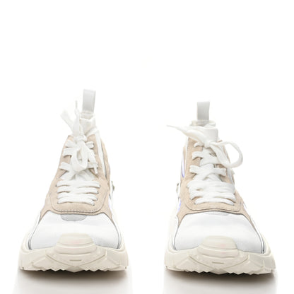 Valentino Garavani Mix Media Crystal Womens High Top Chunky Sneakers 41 White 2 of 10