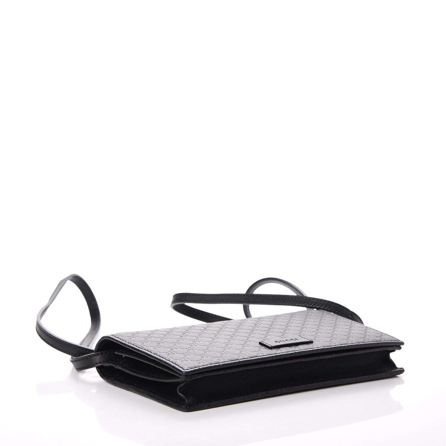 Gucci Microguccissima Crossbody Wallet Black 4 of 9