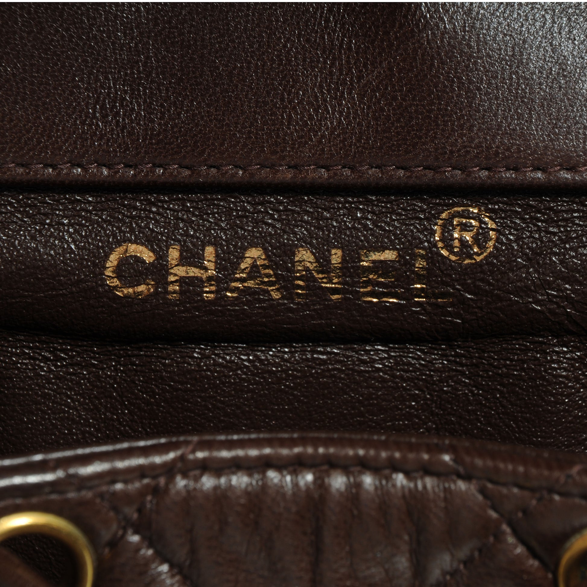 Chanel Lambskin Quilted Backpack Brown 6 of 9