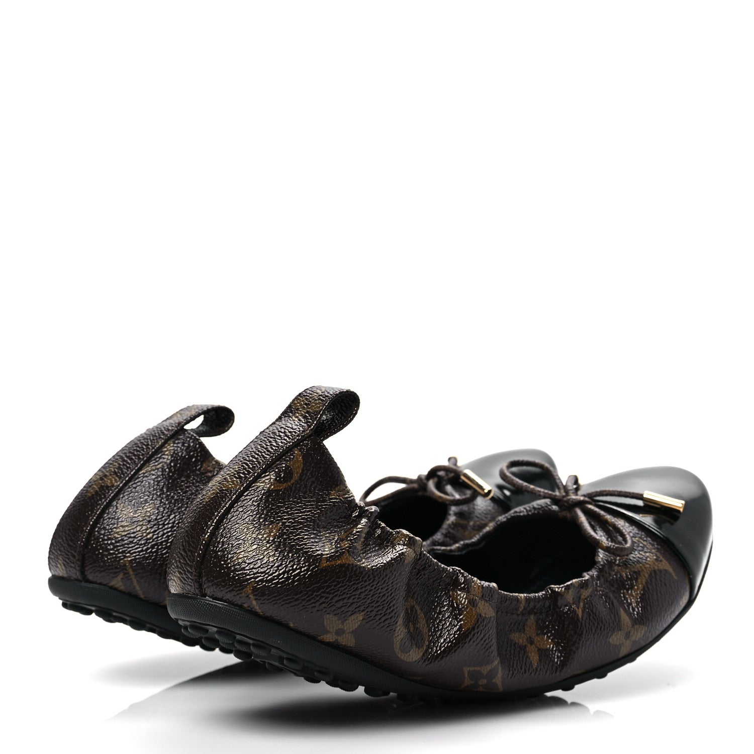 Louis Vuitton Monogram Flirty Ballerina Flat 38.5 Black 4 of 7