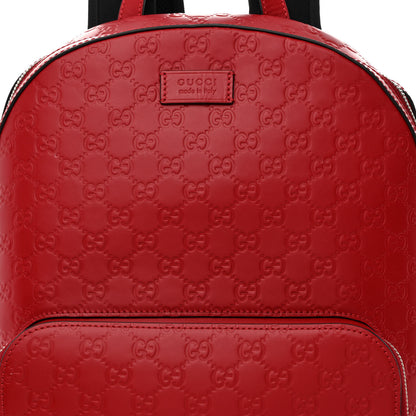 Gucci Guccissima Signature Day Backpack Hibiscus Red 9 of 11