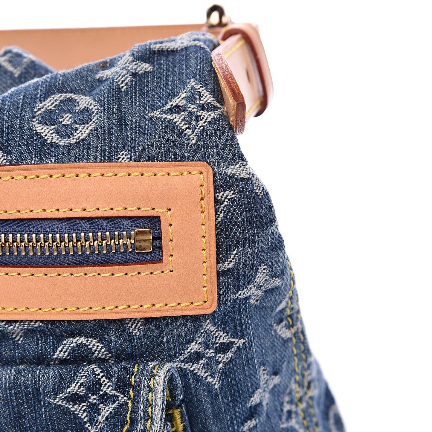 Monogram Denim Baggy PM Blue