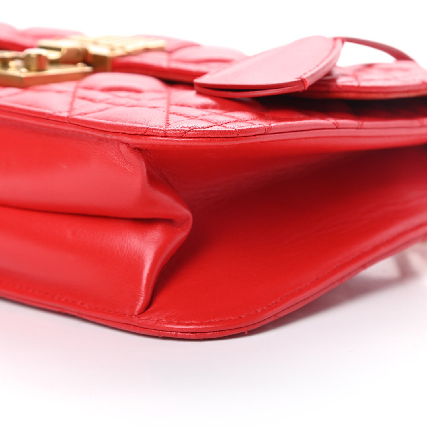 Christian Dior Lambskin Cannage Large Dioraddict Flap Red 10 of 16