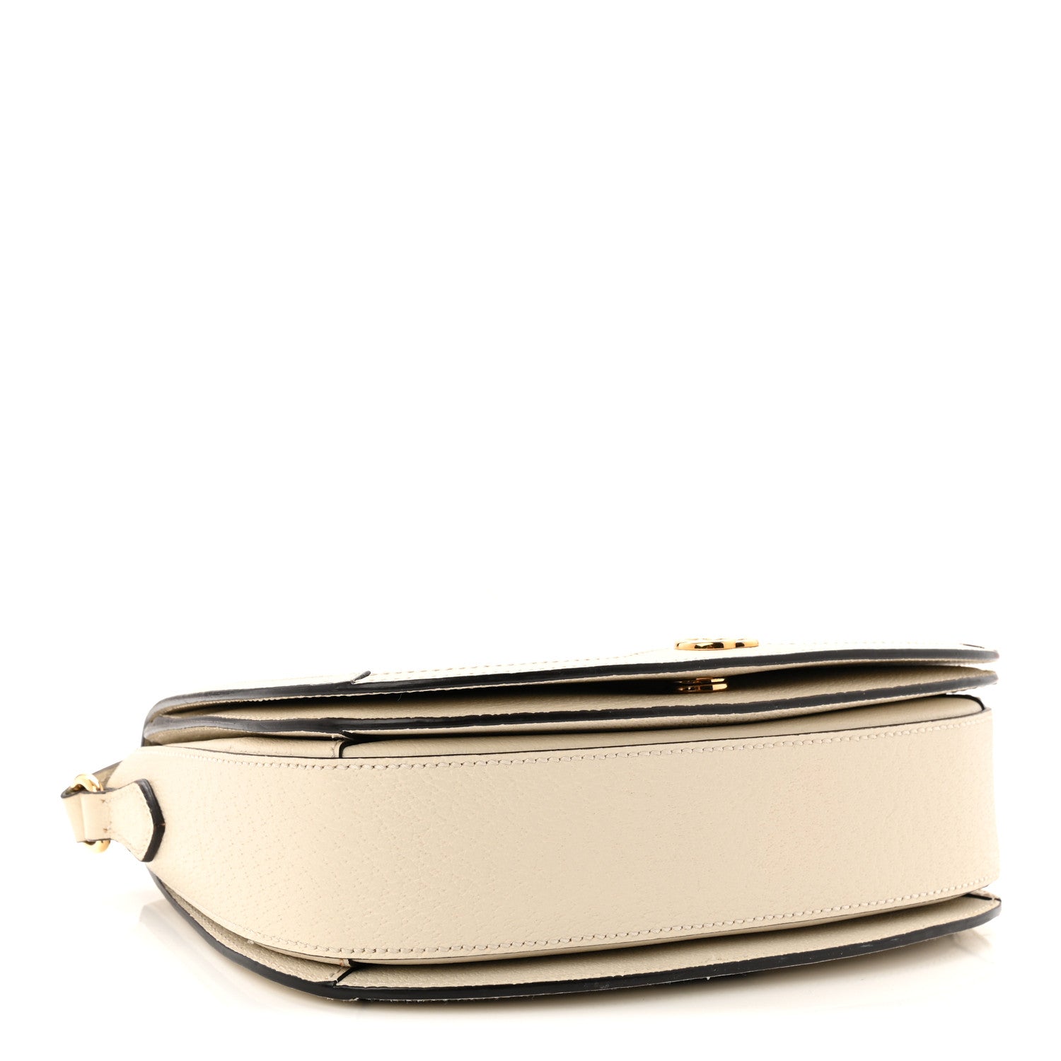 Gucci Textured Calfskin Small Ophidia Flap Messenger Bag Mystic White 4 of 12