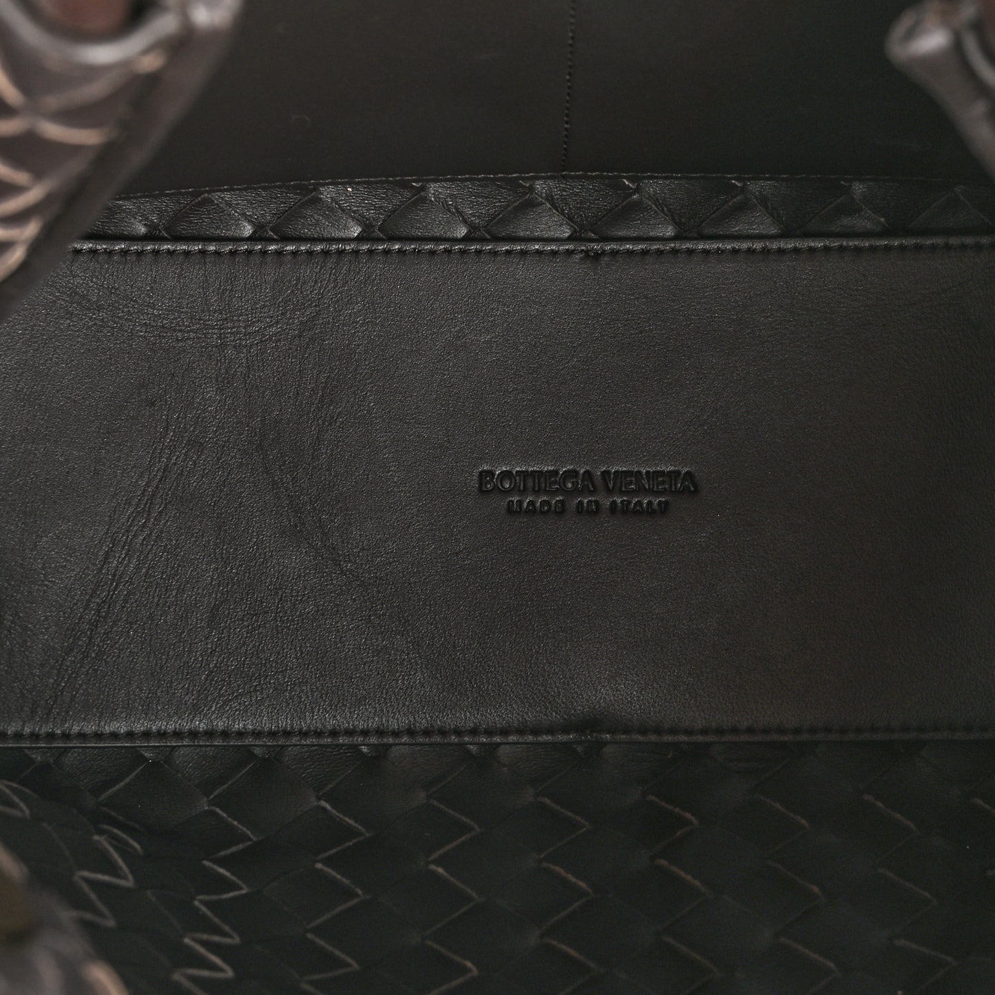 Nappa Intrecciato Medium Andiamo Shoulder Bag Fondant
