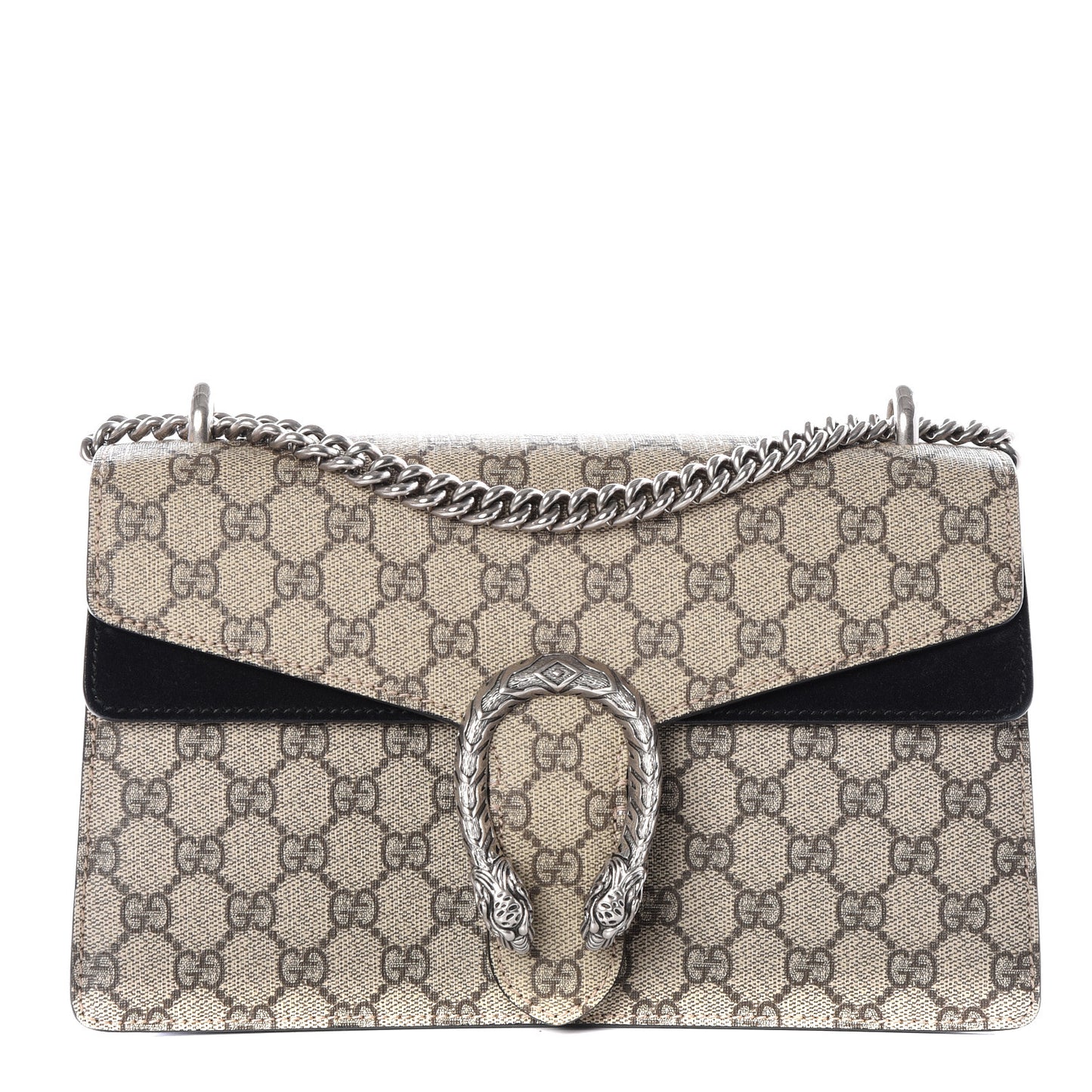 GG Supreme Monogram Small Dionysus Shoulder Bag Black