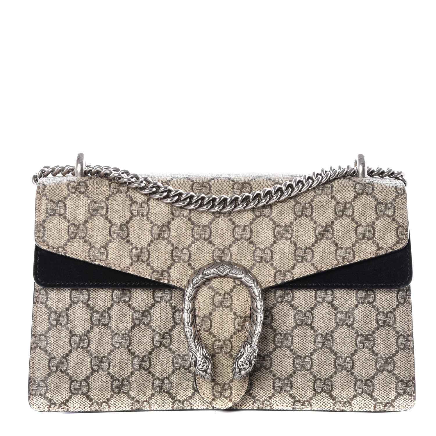 Gucci GG Supreme Monogram Small Dionysus Shoulder Bag Black 1 of 13