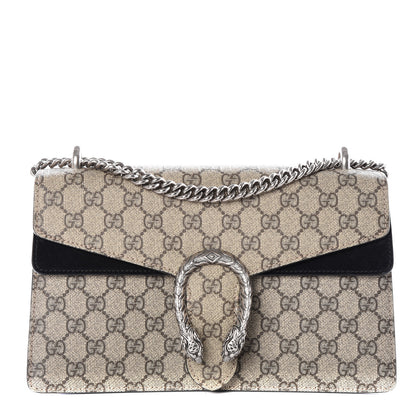 Gucci GG Supreme Monogram Small Dionysus Shoulder Bag Black 1 of 13