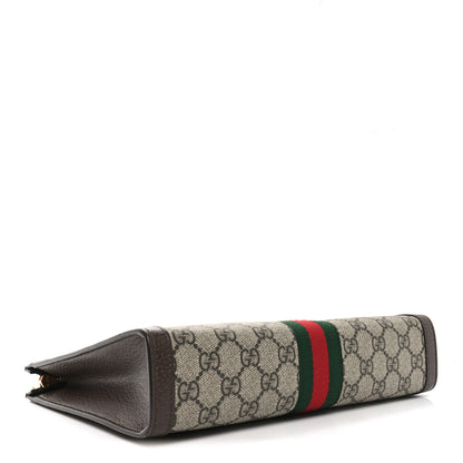 Gucci GG Supreme Monogram Web Ophidia Pouch Brown 4 of 10