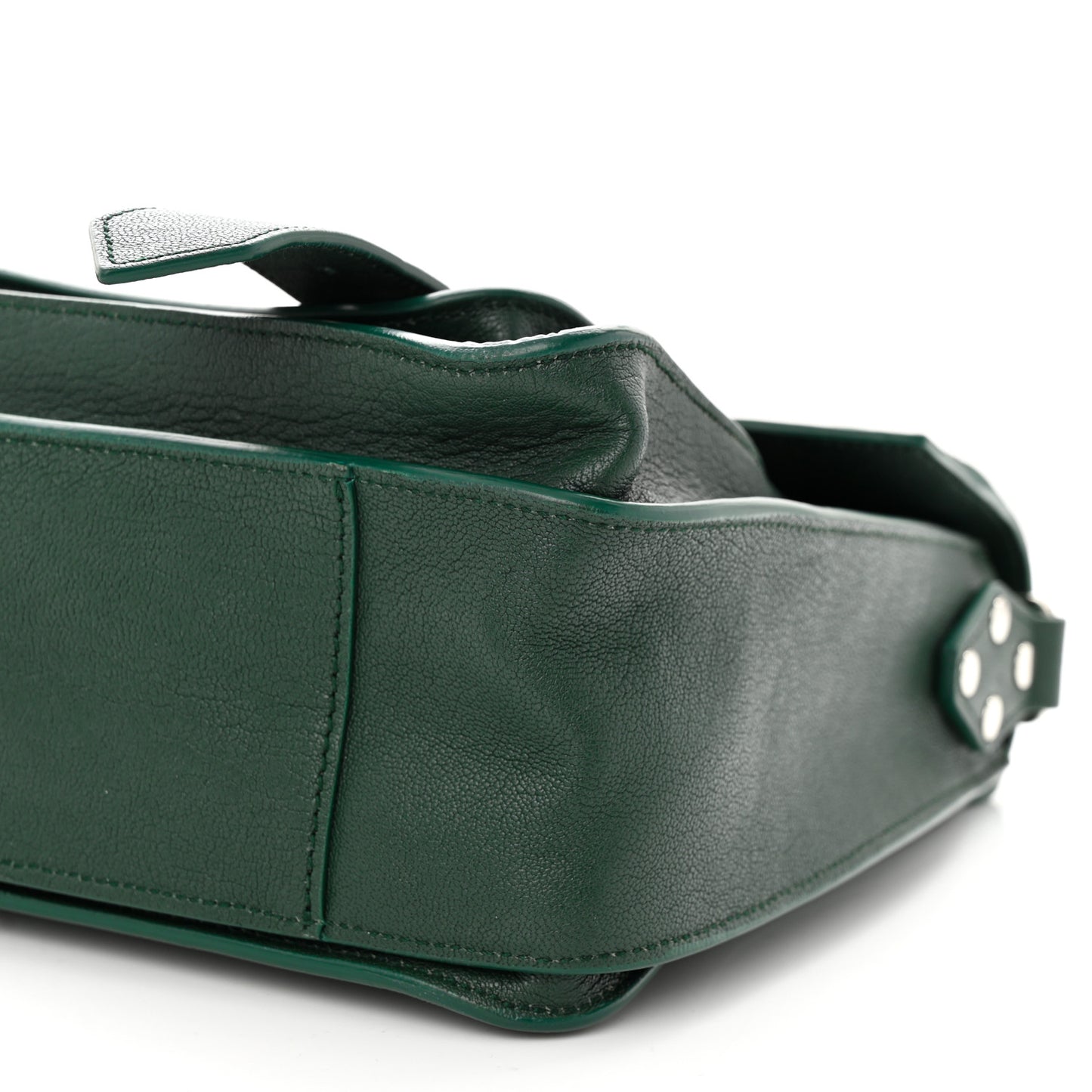 Lambskin Medium PS1 Satchel Forest Green