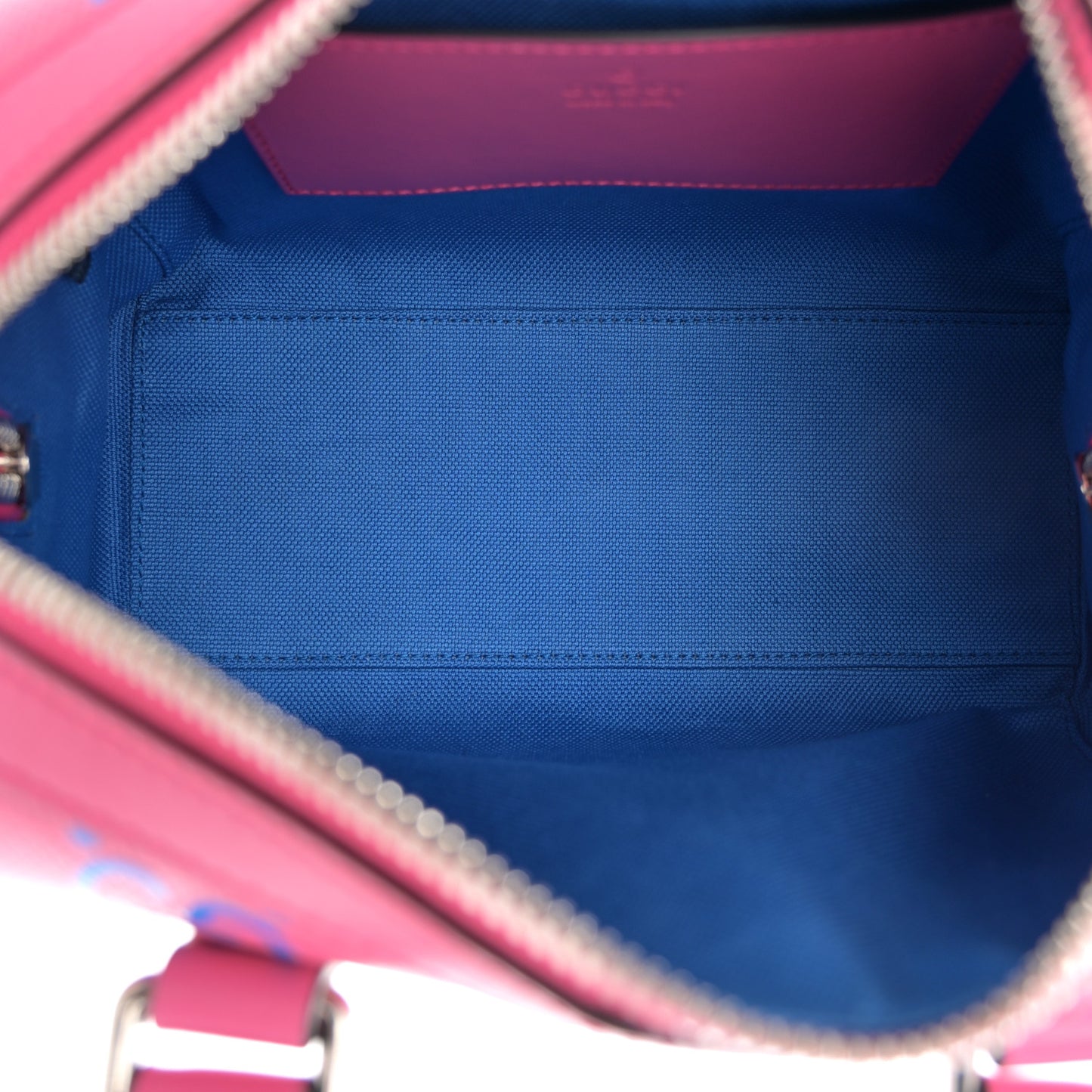 Calfskin GG Tennis Bi-Color Embossed Mini Duffle Bag Modern Fucsia Modern Blue