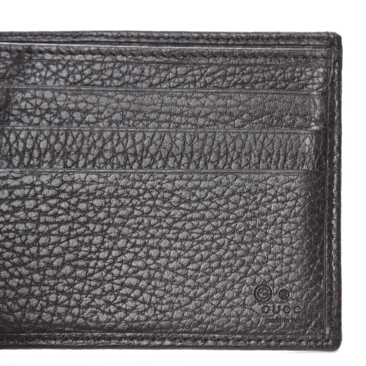 Monogram Bi-Fold Wallet Dark Brown