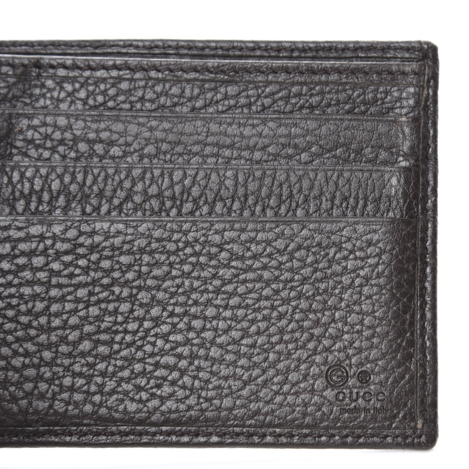 Gucci Monogram Bi-Fold Wallet Dark Brown 6 of 7
