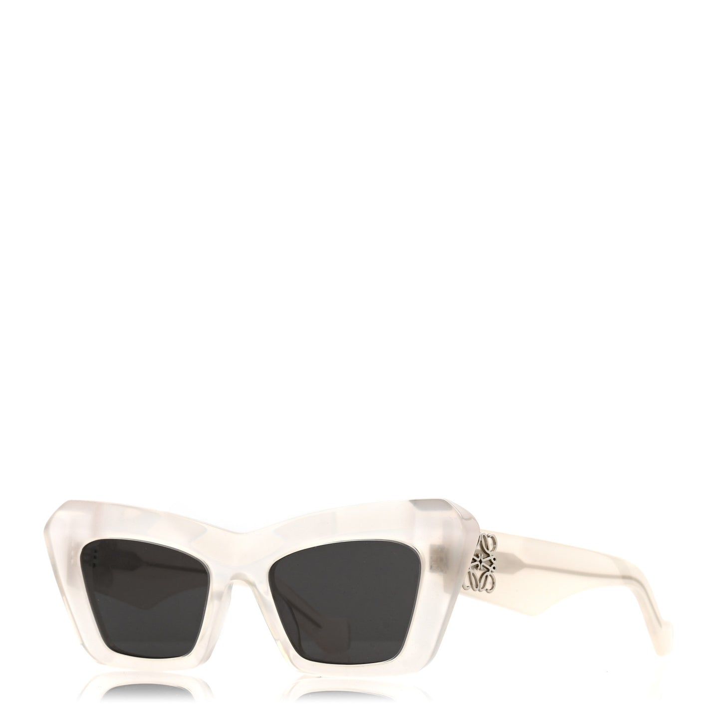Acetate Cat Eye Sunglasses LW40036I White