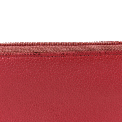 Chanel Caviar Large Timeless CC Zip Around Wallet Pink 10 of 10