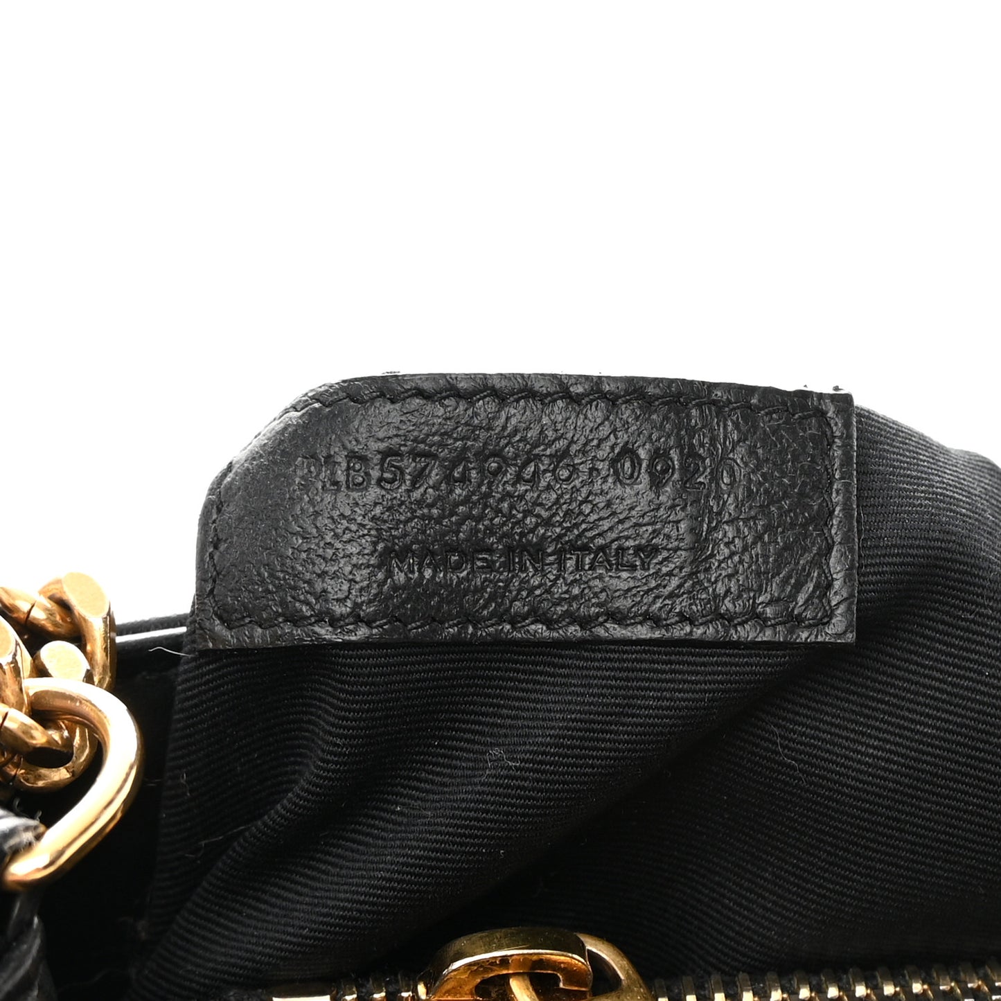 Calfskin Y Quilted Monogram Medium Loulou Chain Satchel Black
