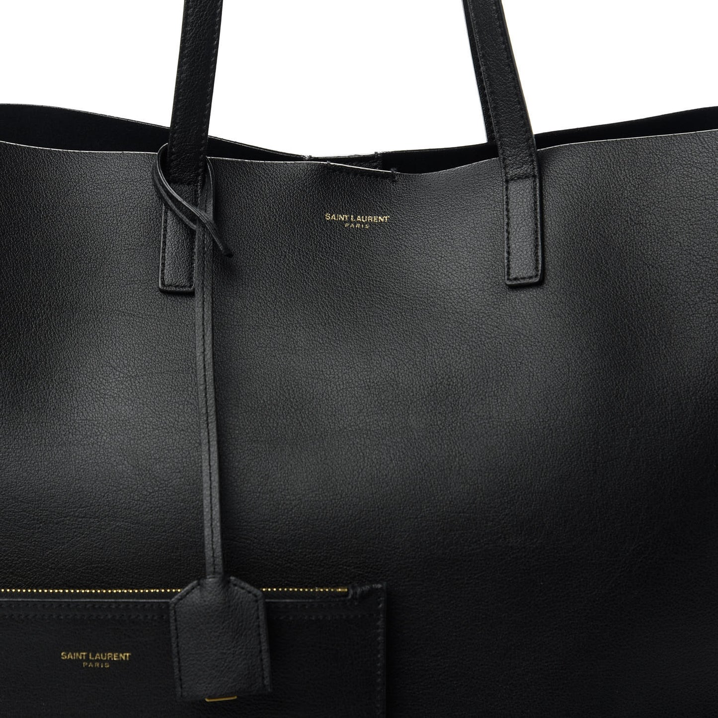 Calfskin Large Shopping Tote Black